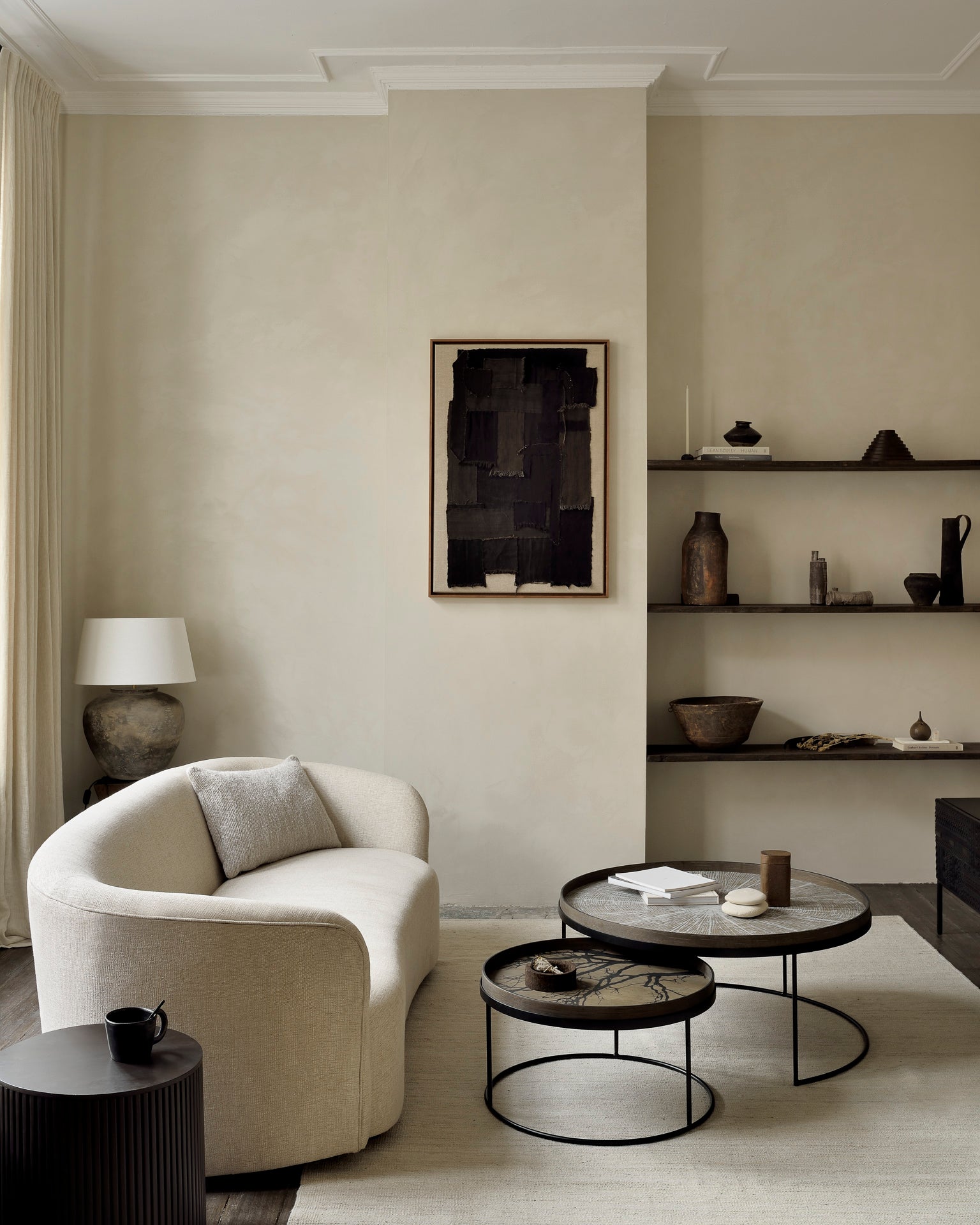 Tray Coffee Table Set - Black