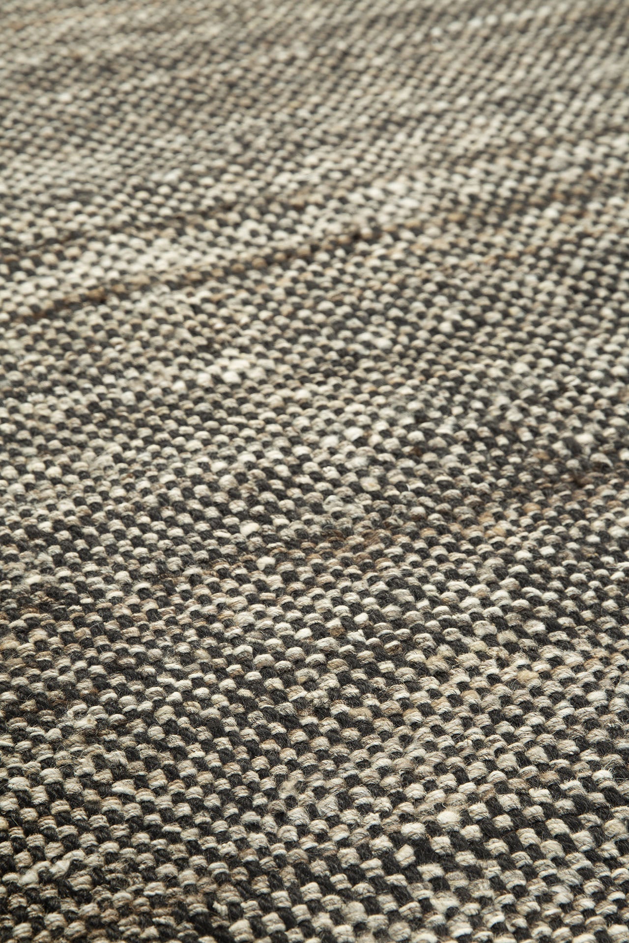 Checked Kilim Rug - Grey