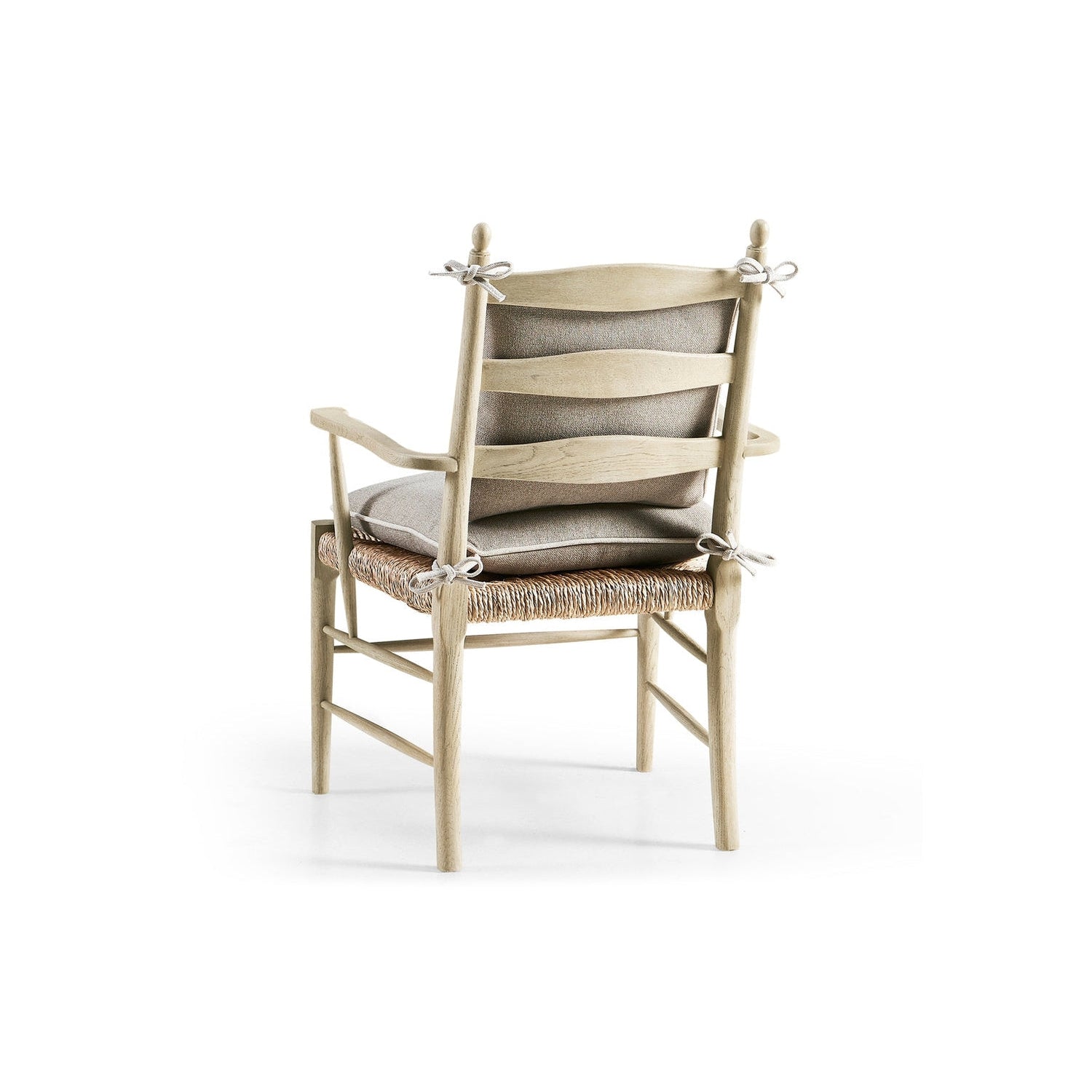 Doppler Ladder Back Arm Chair-Jonathan Charles-JCHARLES-003-2-000-BLW-Dining ChairsGrey - Natural-10-France and Son