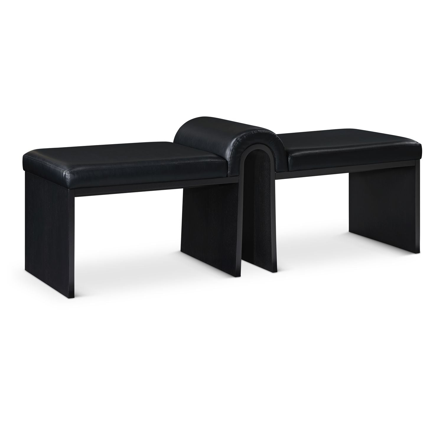 Delphine Vegan Leather Upholstered Bench