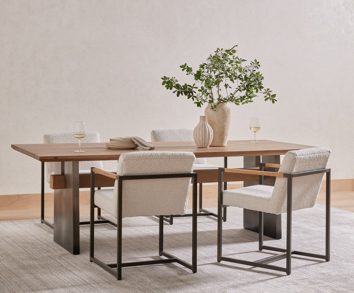 Brennan Dining Table - Dove Oak