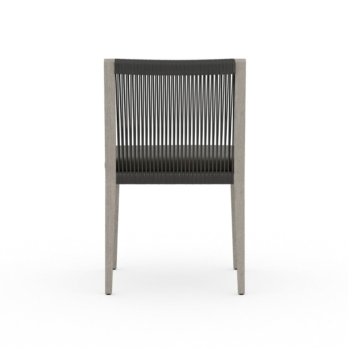 Sherwood Outdoor Dining Chair, Weathered Grey - Venao Charcoal