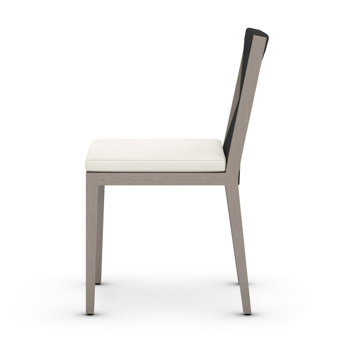 Sherwood Outdoor Dining Chair, Weathered Grey - Venao Ivory