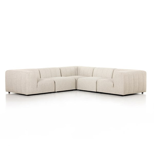 Gwen Outdoor 5 Pc Sectional-Four Hands-FH-223219-002-Outdoor SectionalsFaye Sand-3-France and Son