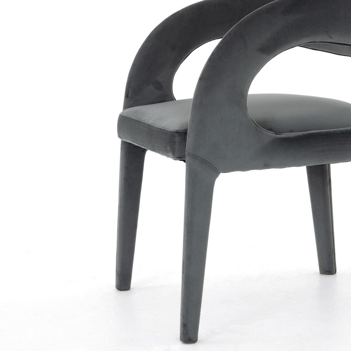 Hawkins Dining Chair - Charcoal Velvet