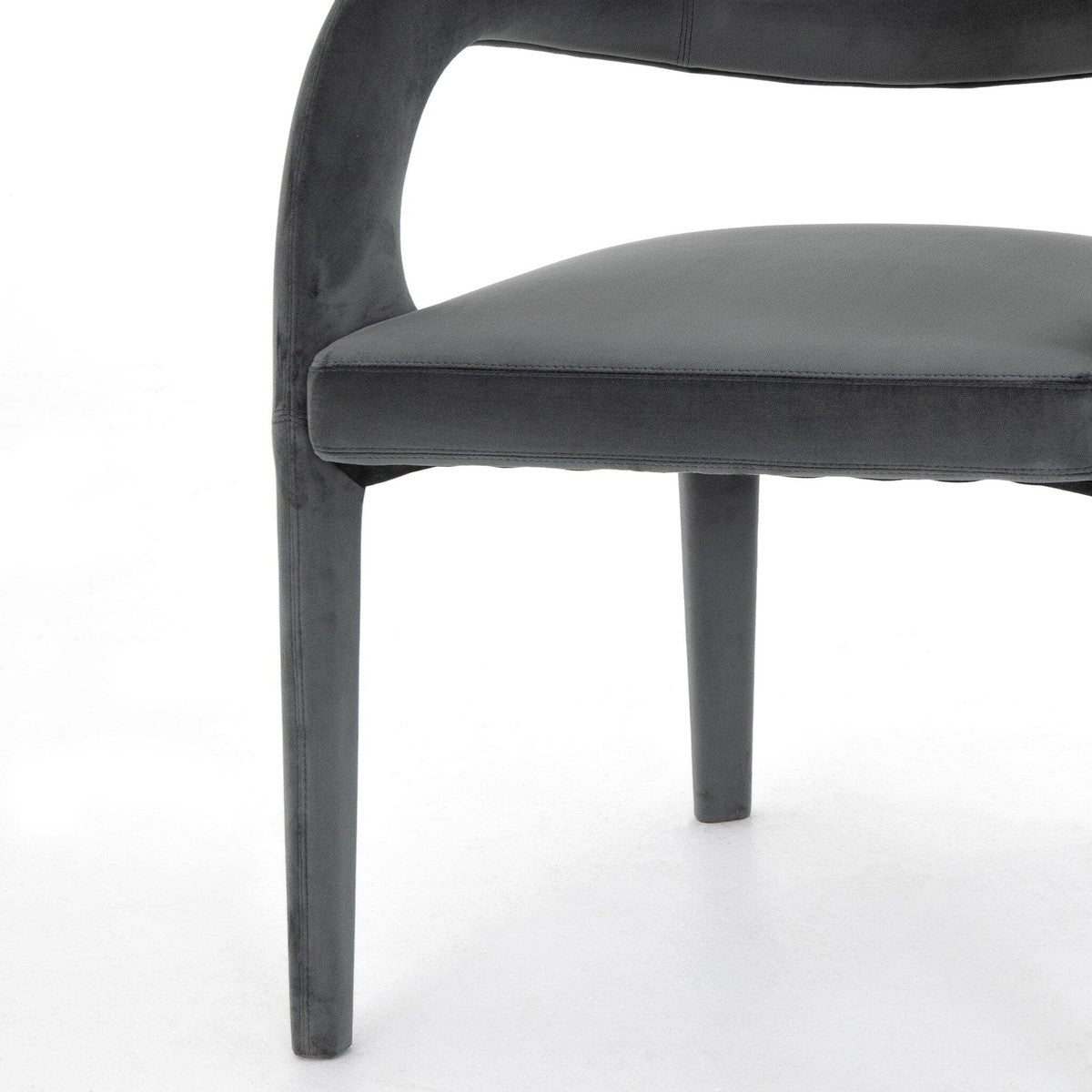 Hawkins Dining Chair - Charcoal Velvet