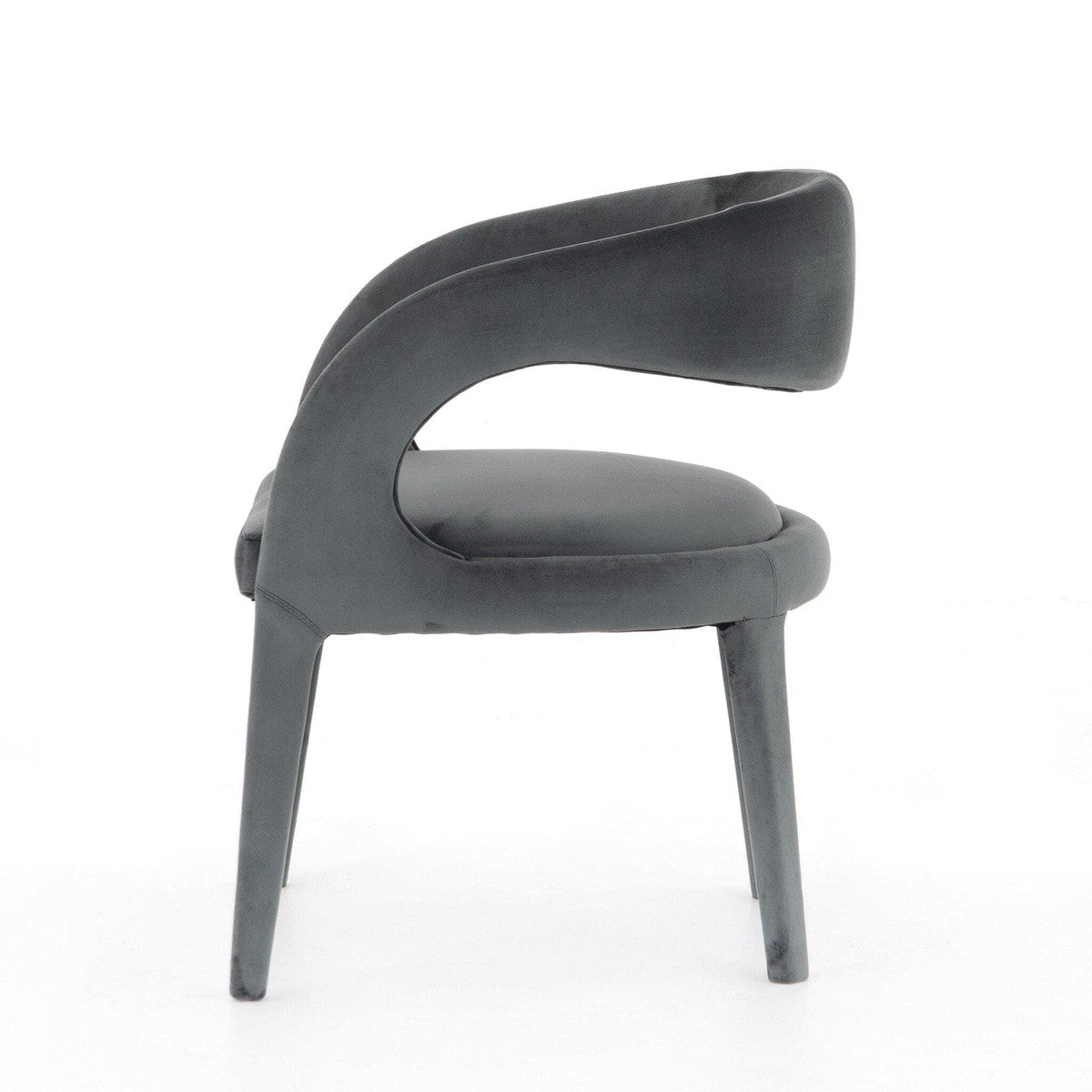 Hawkins Dining Chair - Charcoal Velvet