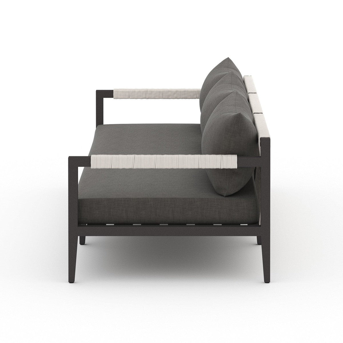 Sherwood Outdoor Sofa, Bronze - Venao Charcoal