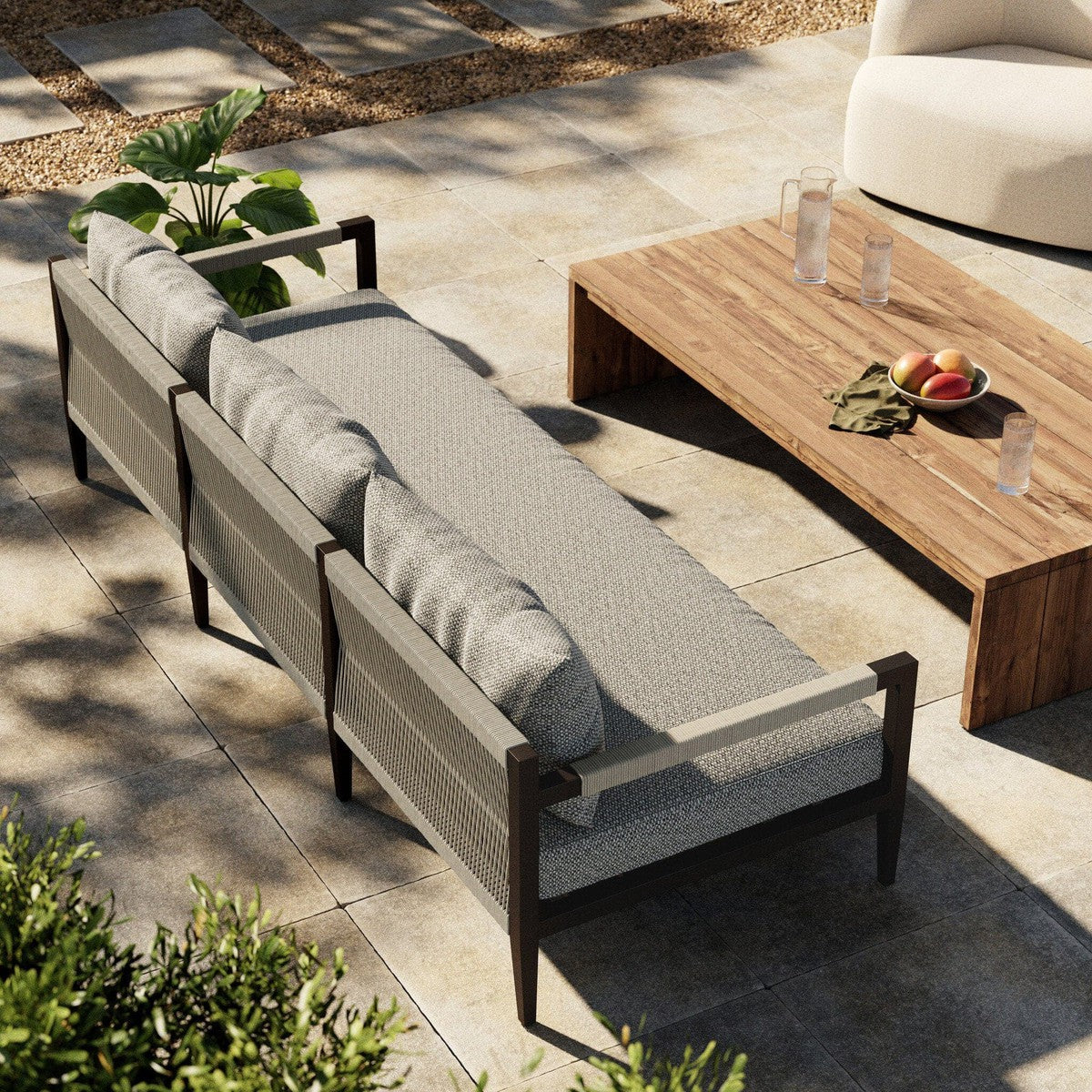 Sherwood Outdoor Sofa, Bronze - Faye Ash