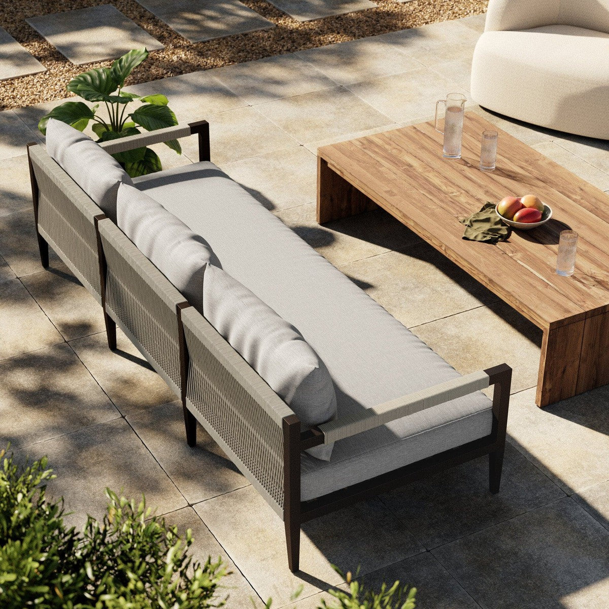 Sherwood Outdoor Sofa, Bronze - Venao Grey