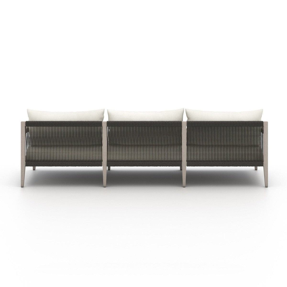 Sherwood Outdoor Sofa, Weathered Grey - Venao Ivory