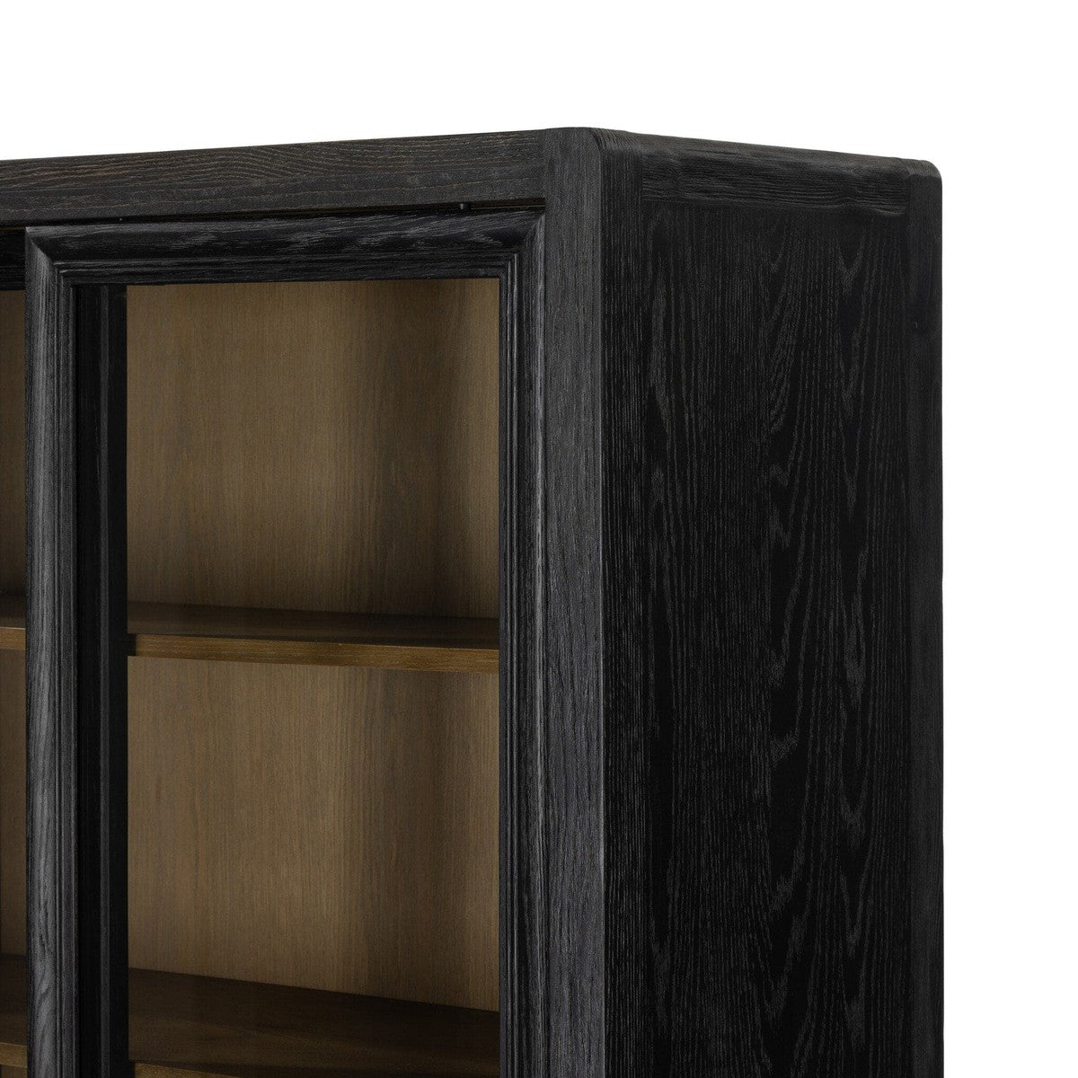 Normand Cabinet - Distressed Black Oak