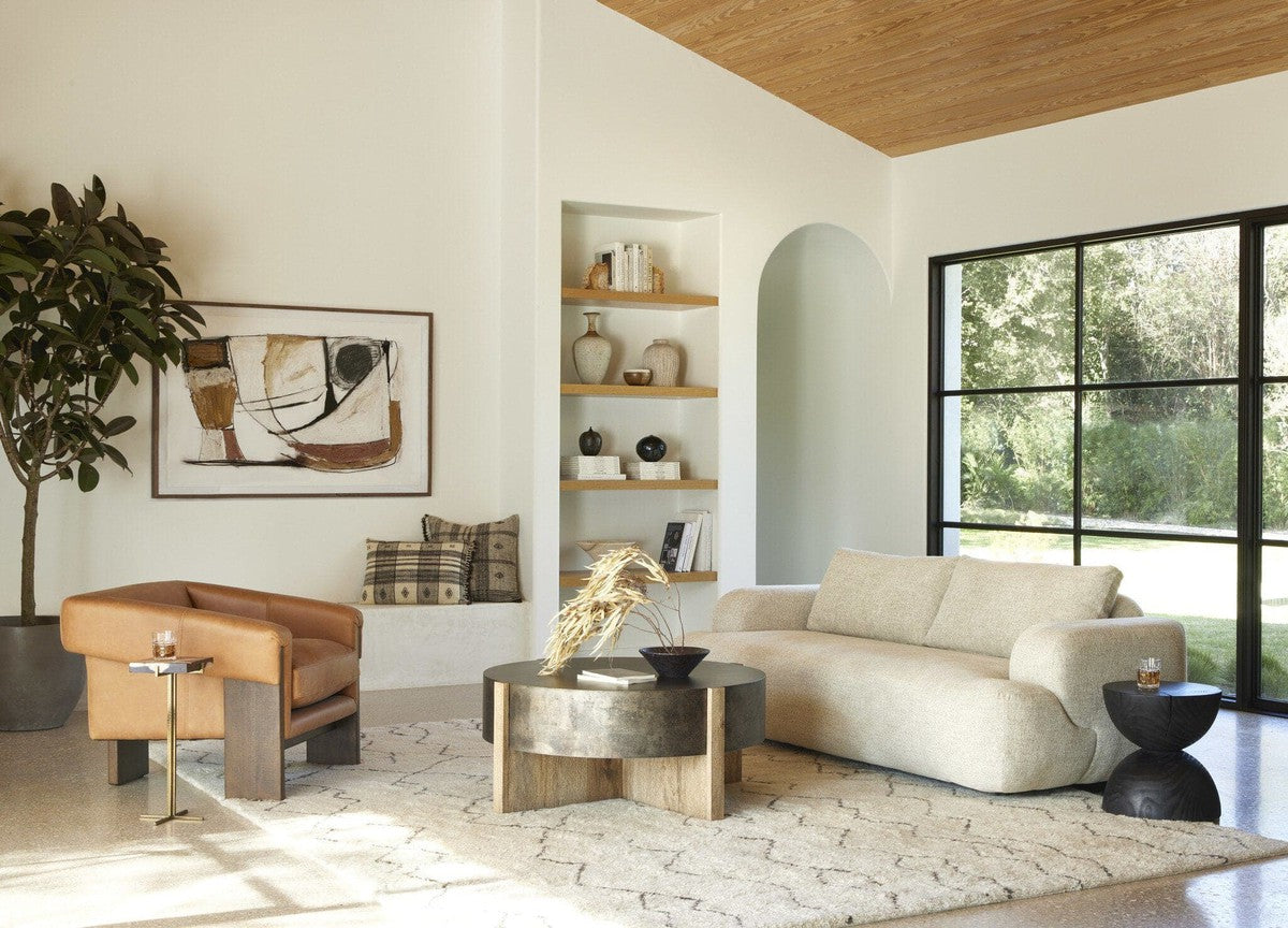 Bingham Coffee Table - Rustic Oak Veneer