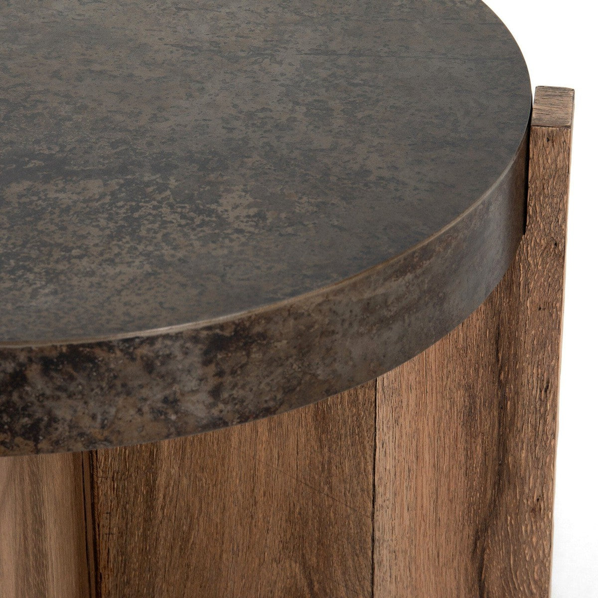 Bingham End Table - Rustic Oak Veneer