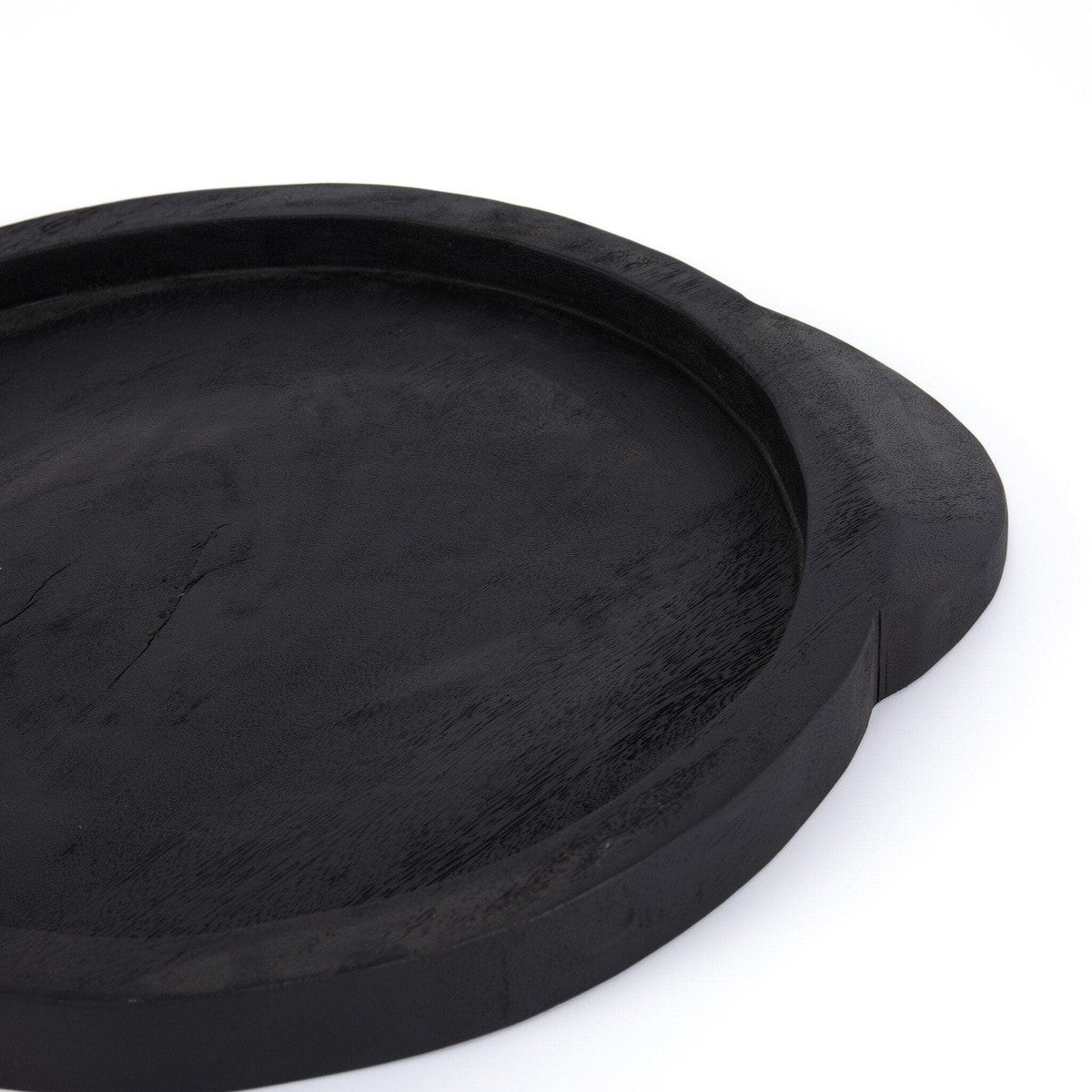 Tadeo Round Tray - Carbonized Black