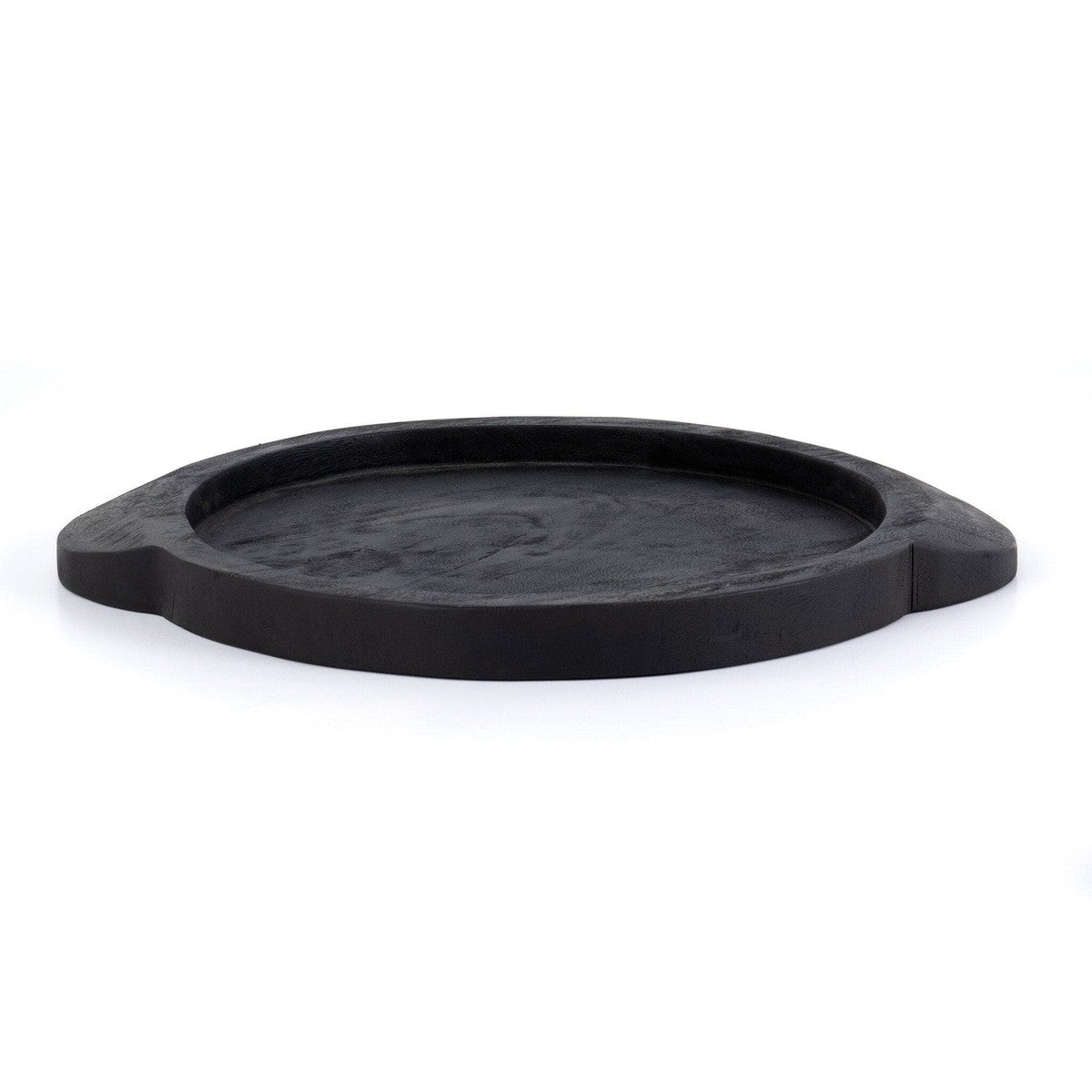 Tadeo Round Tray - Carbonized Black