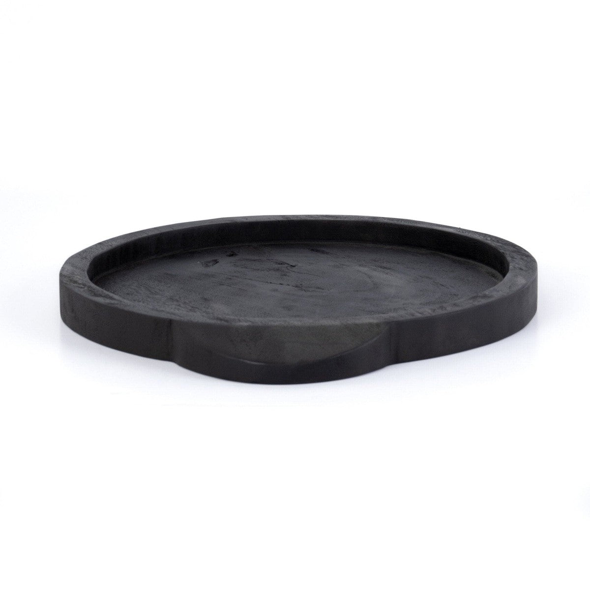 Tadeo Round Tray - Carbonized Black