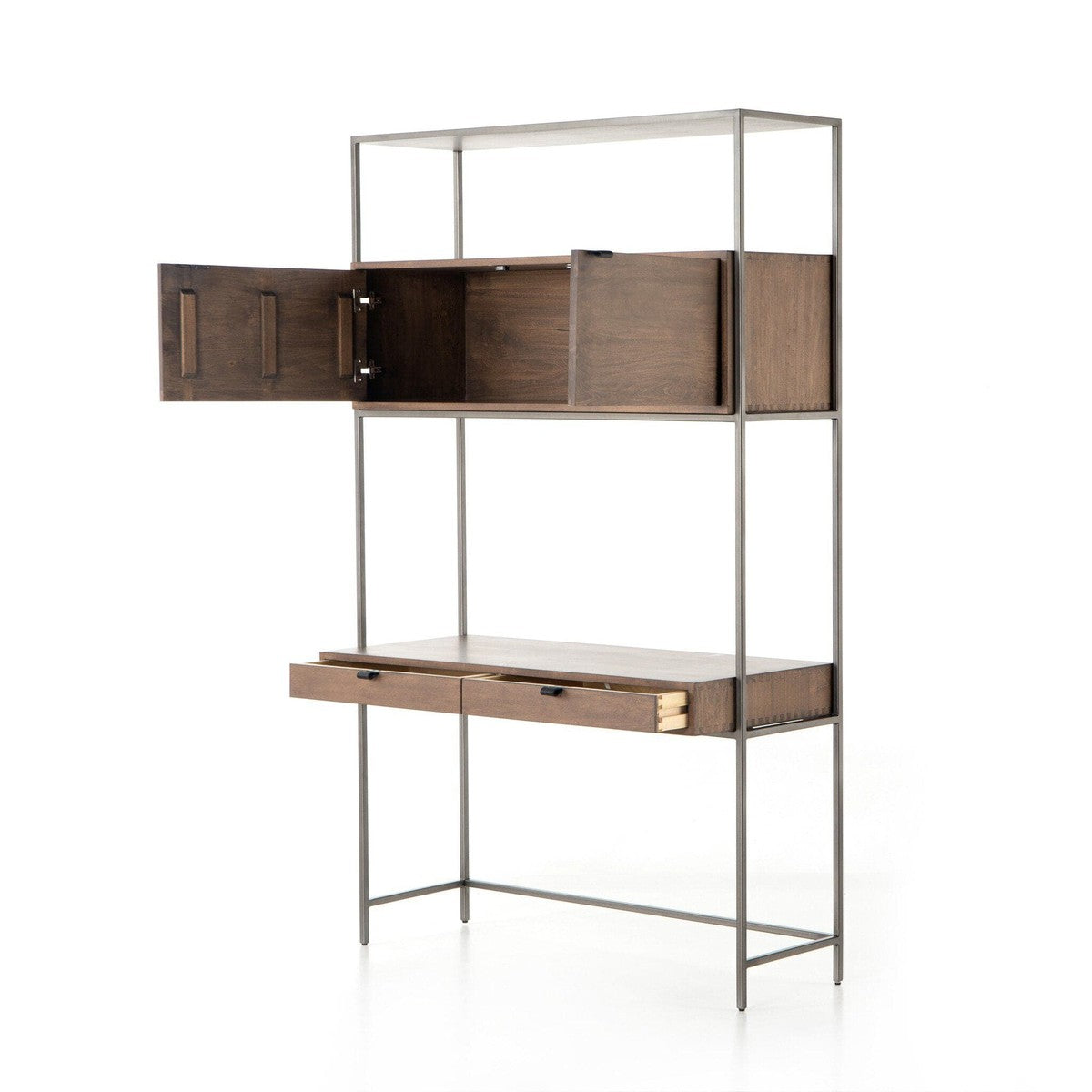 Trey Modular Wall Desk - Auburn Poplar