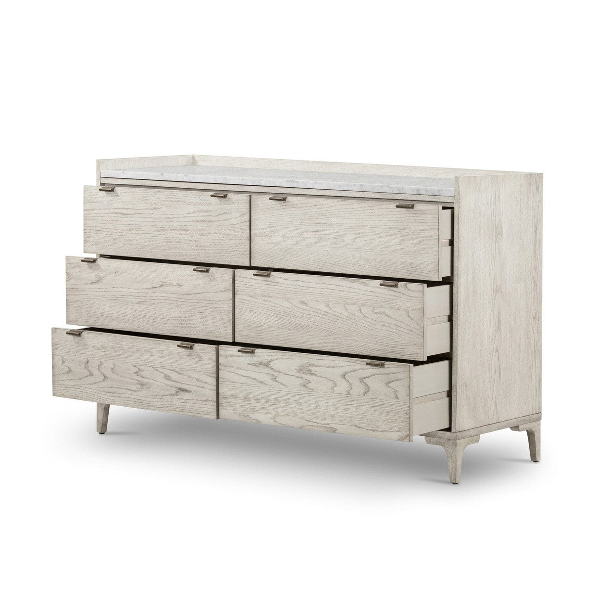 Viggo 6 Drawer Dresser - Vintage White Oak