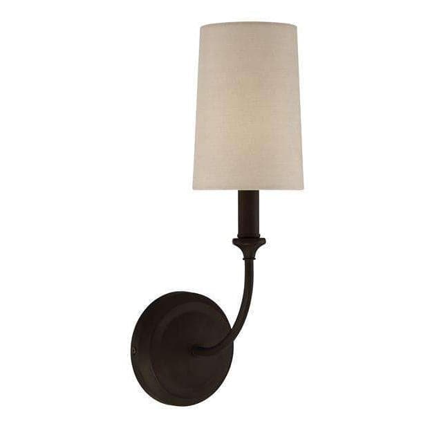 Libby Langdon Sylvan 1 Light Sconce-Crystorama Lighting Company-CRYSTO-2241-DB-Wall LightingBronze-1-France and Son