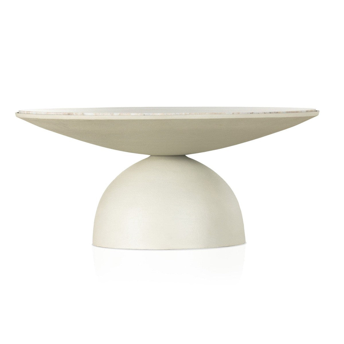 Corbett Coffee Table - Creamy Taupe Marble