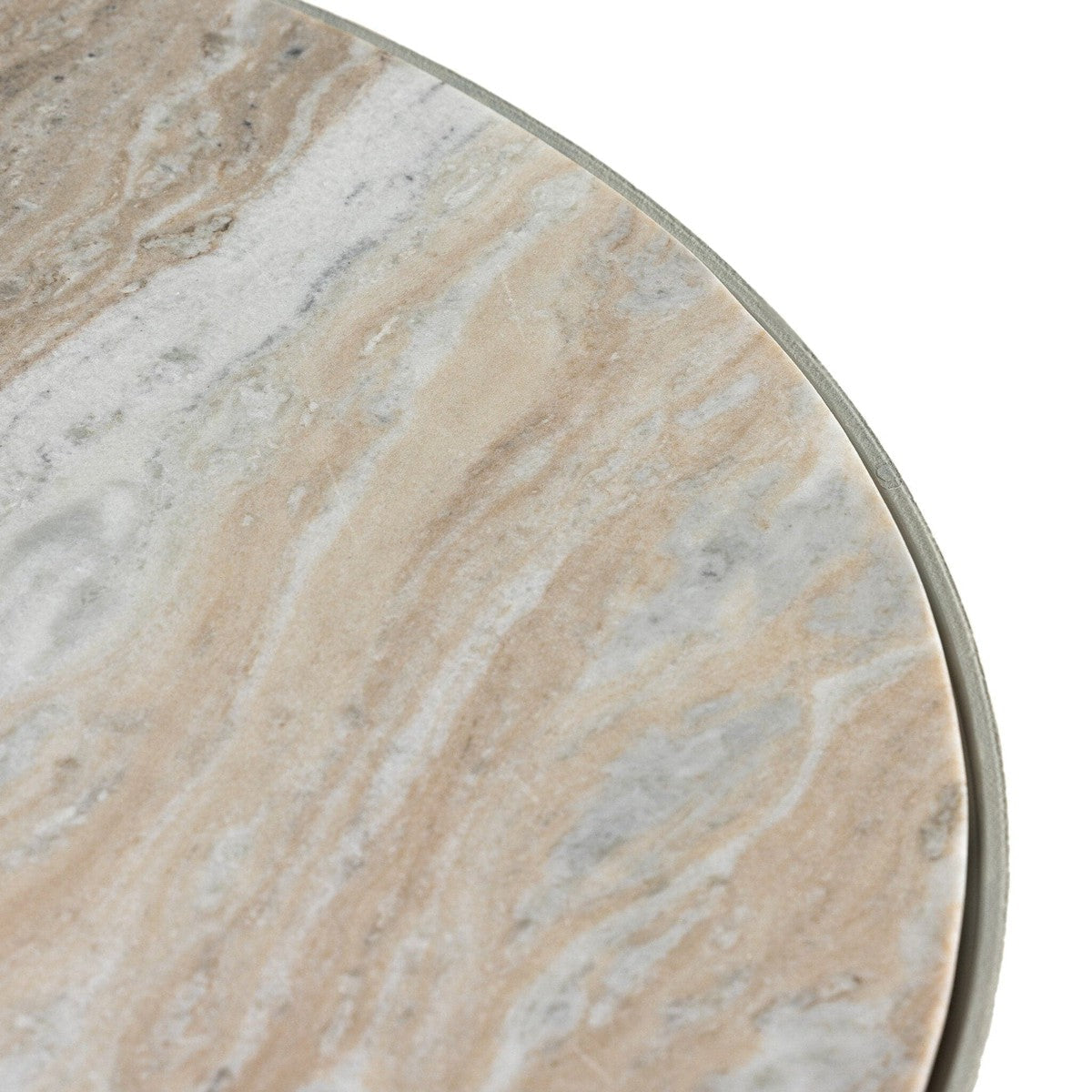 Corbett Coffee Table - Creamy Taupe Marble