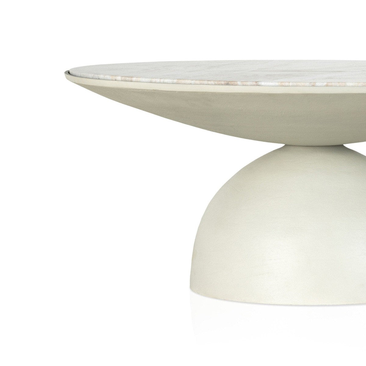 Corbett Coffee Table - Creamy Taupe Marble