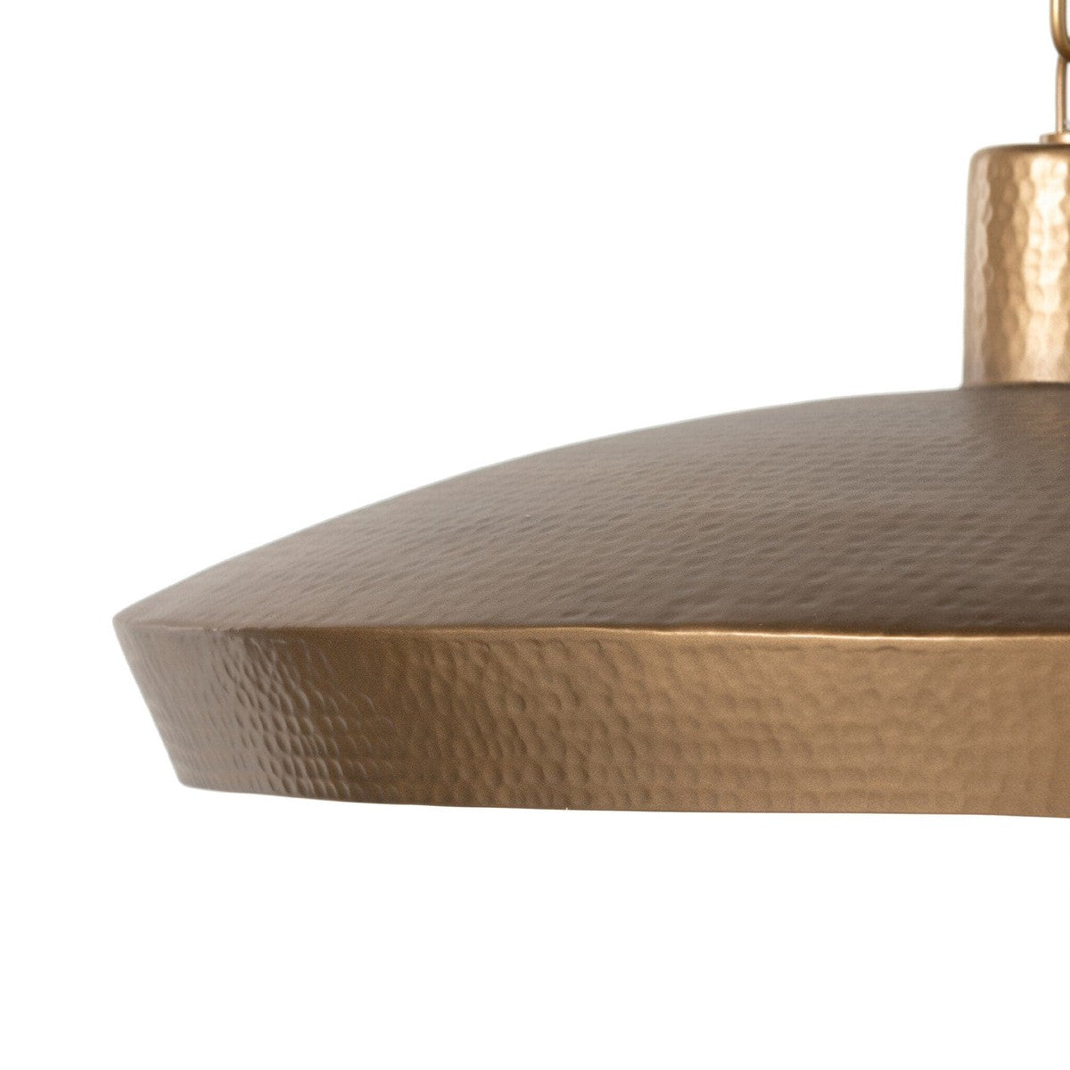 Eldon Pendant - Hammered Antique Brass