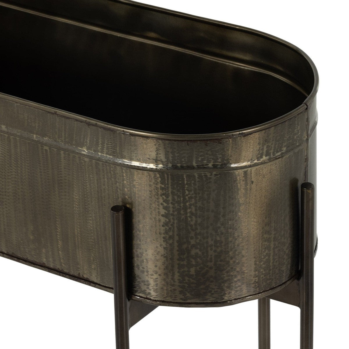 Jed Large Planter - Dark Brass