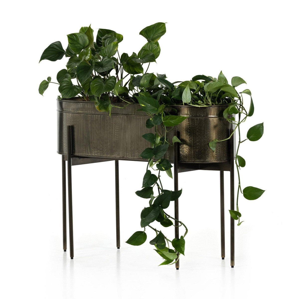 Jed Large Planter - Dark Brass