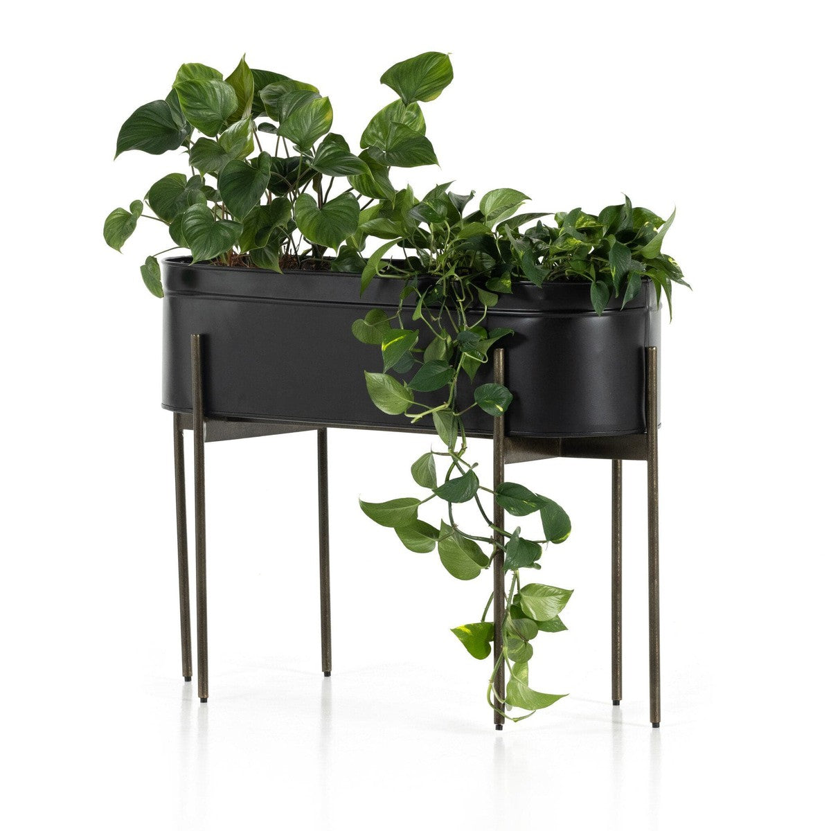 Jed Large Planter - Weathered Brass