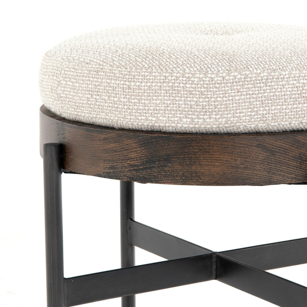 Edwyn Small Ottoman - Gibson Wheat