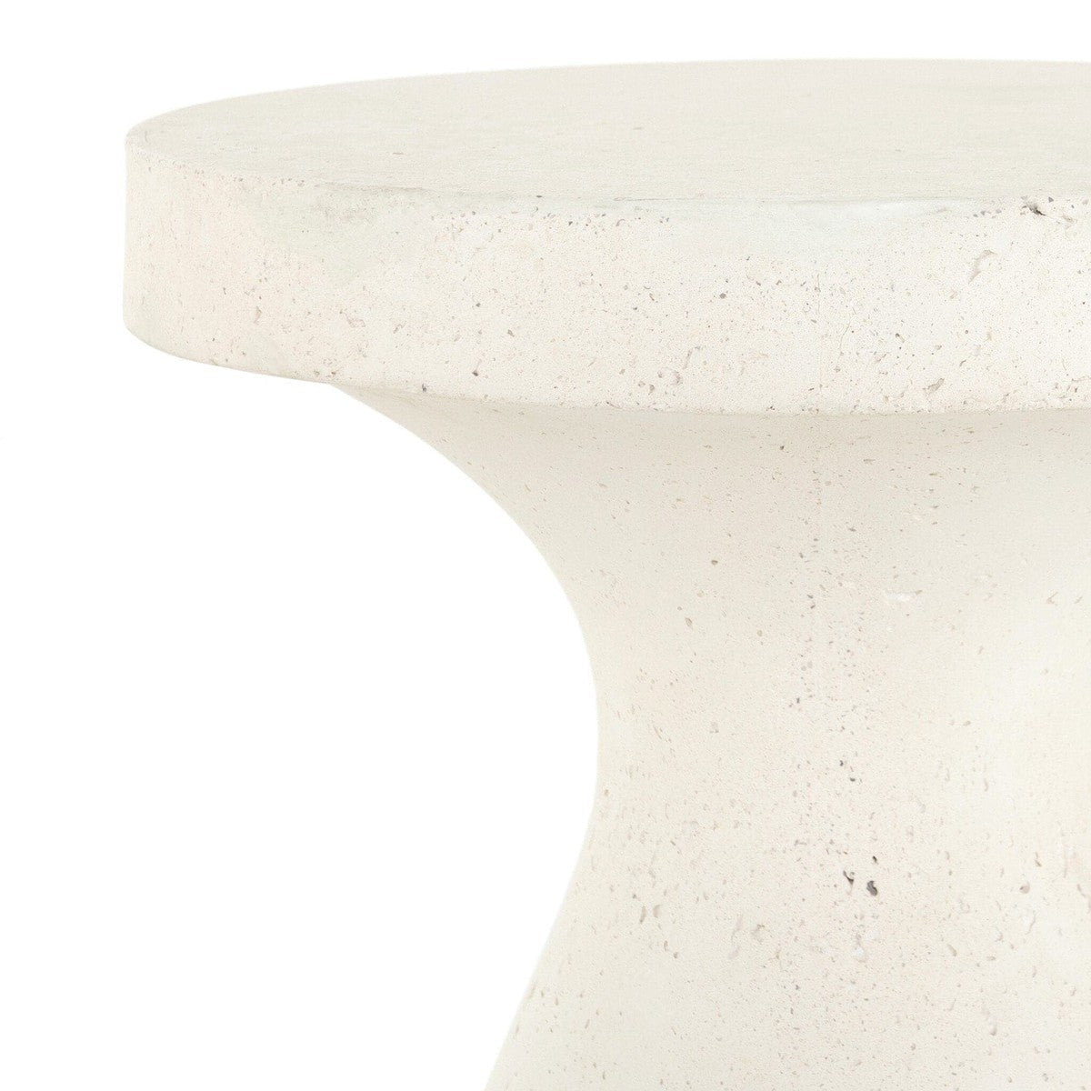 Koda Outdoor End Table - Textured White