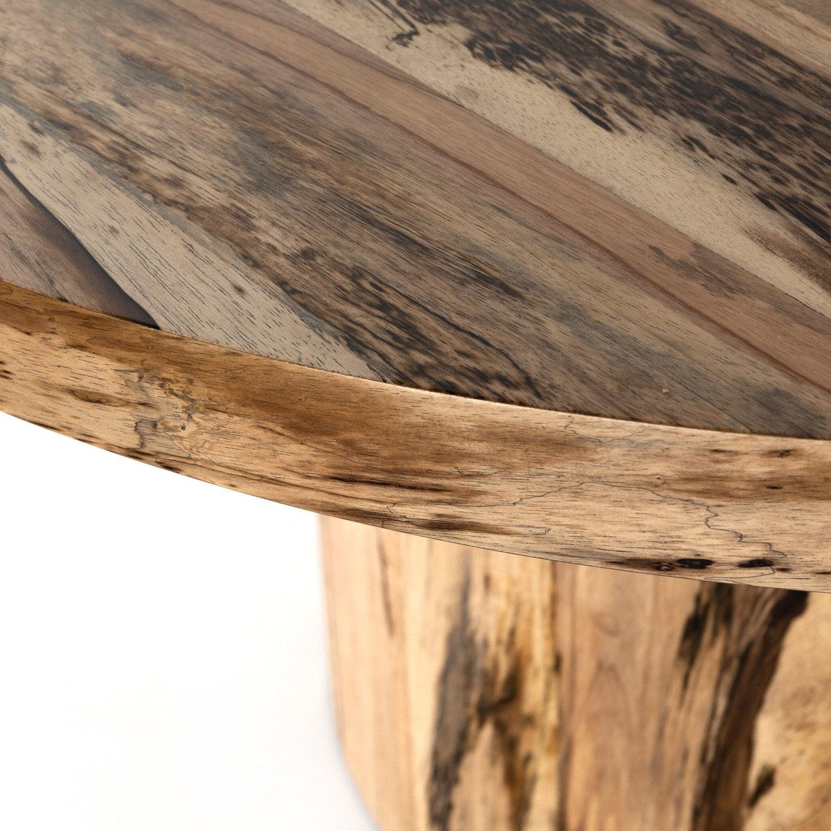 Hudson Round Dining Table - Spalted Primavera