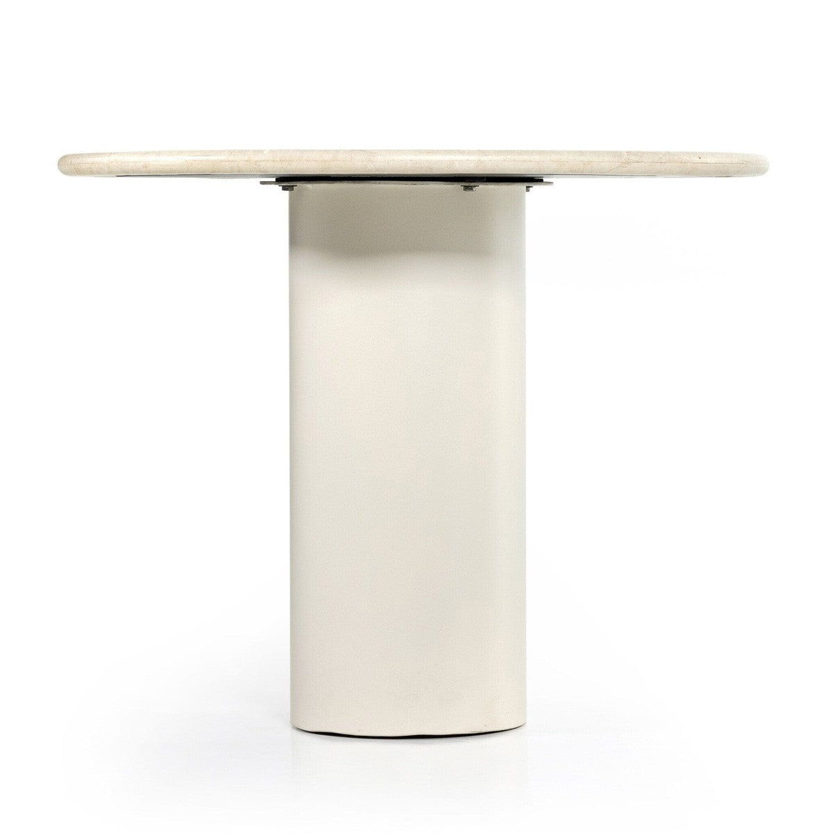 Belle Round Dining Table - Cream Marble