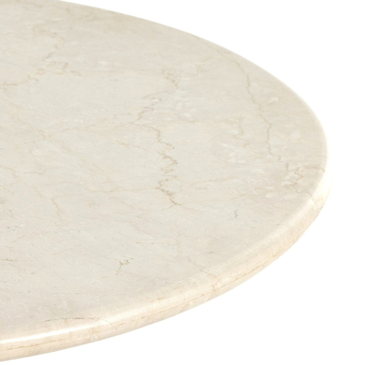 Belle Round Dining Table - Cream Marble