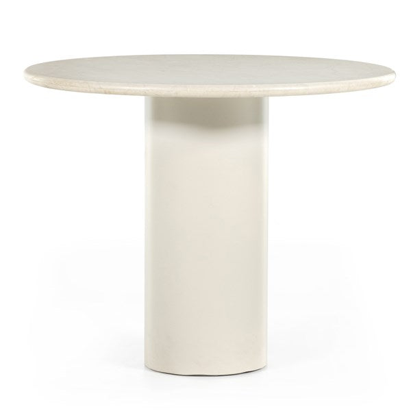 Belle Round Dining Table - Cream Marble-Four Hands-FH-224424-001-Dining Tables-1-France and Son