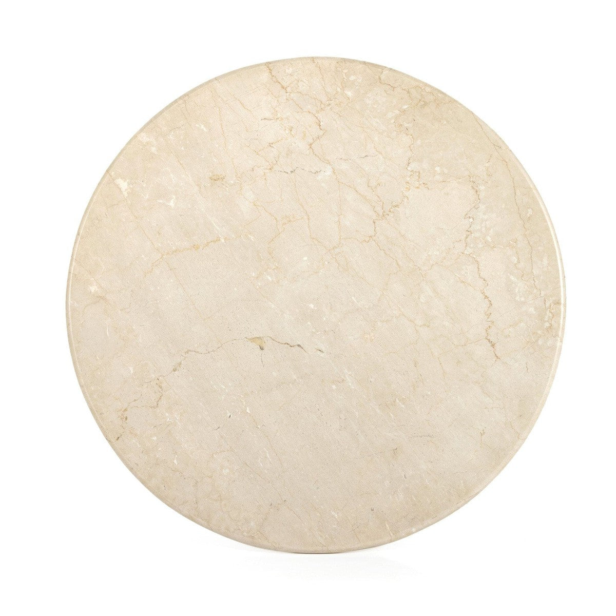 Belle Round Dining Table - Cream Marble