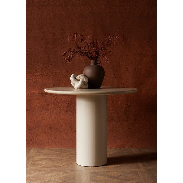 Belle Round Dining Table - Cream Marble-Four Hands-FH-224424-001-Dining Tables-2-France and Son