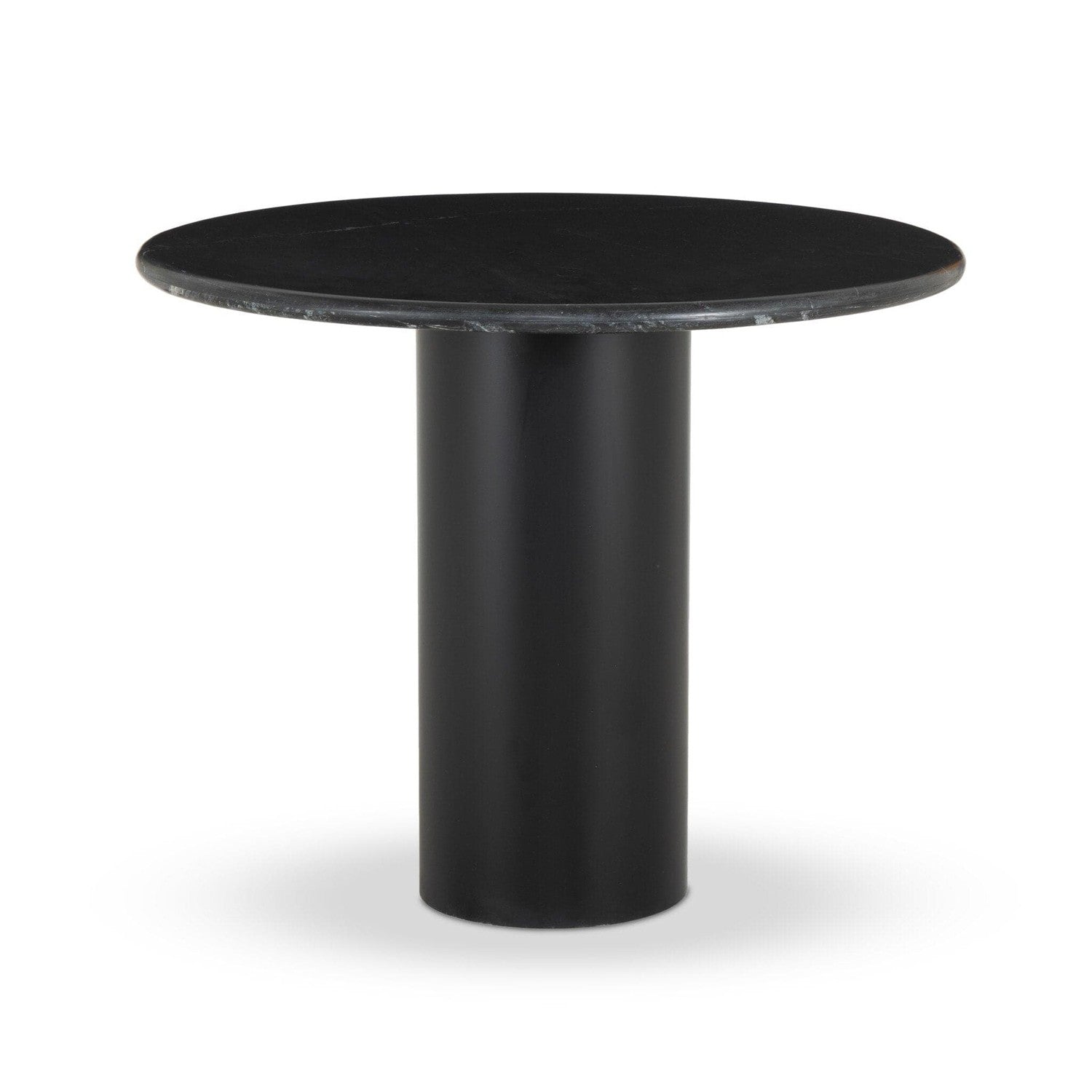 Belle Round Dining Table - Black Marble