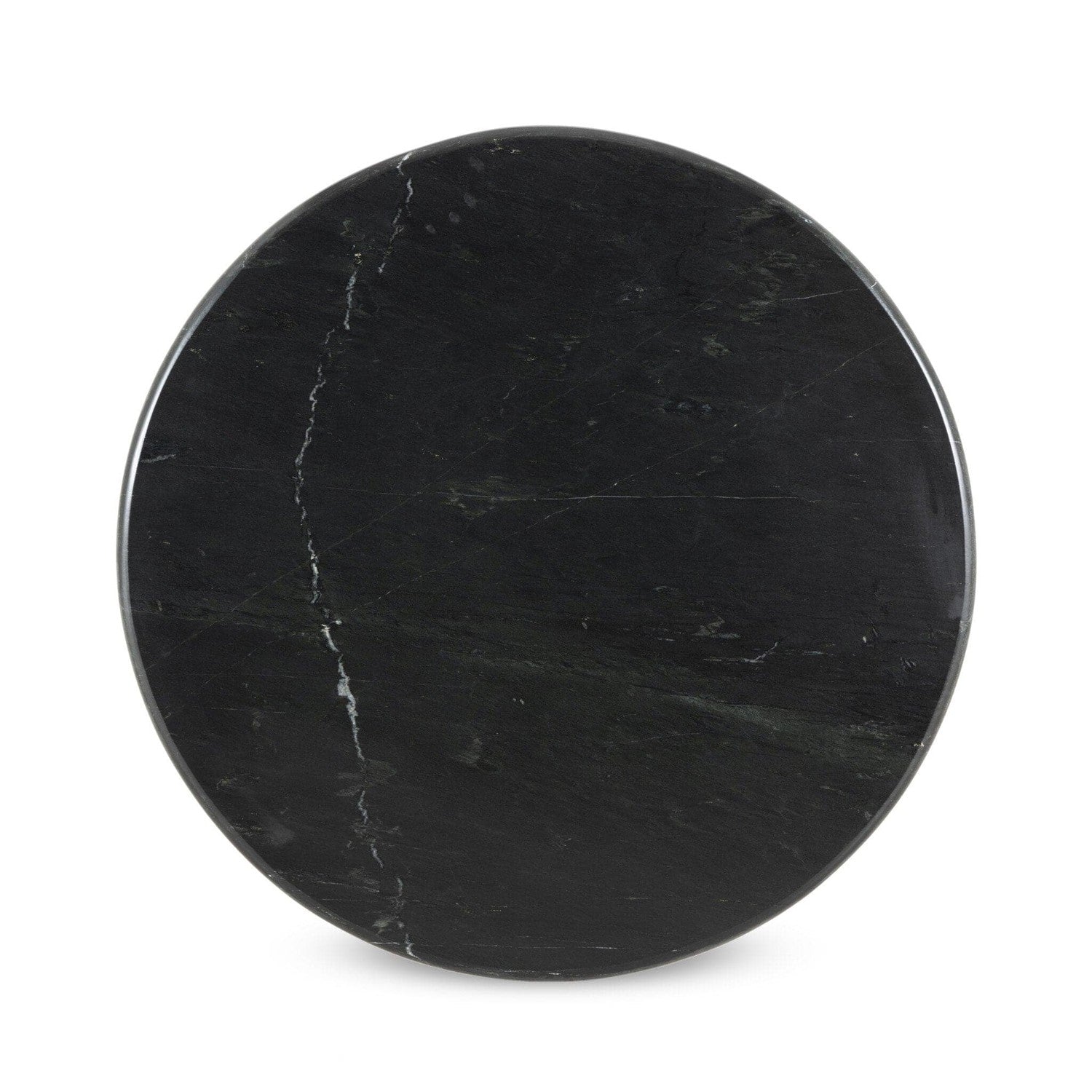 Belle Round Dining Table - Black Marble