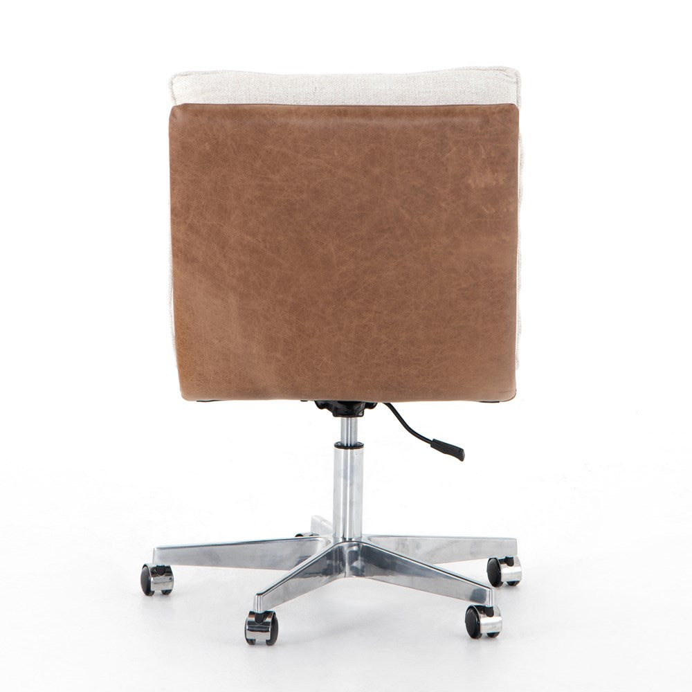 Quinn Desk Chair-Four Hands-FH-224515-001-Task ChairsDover Crescent / Chaps Saddle-6-France and Son