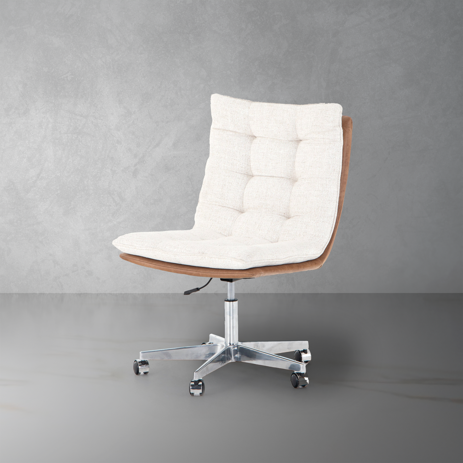 Quinn Desk Chair-Four Hands-FH-224515-001-Task ChairsDover Crescent / Chaps Saddle-1-France and Son