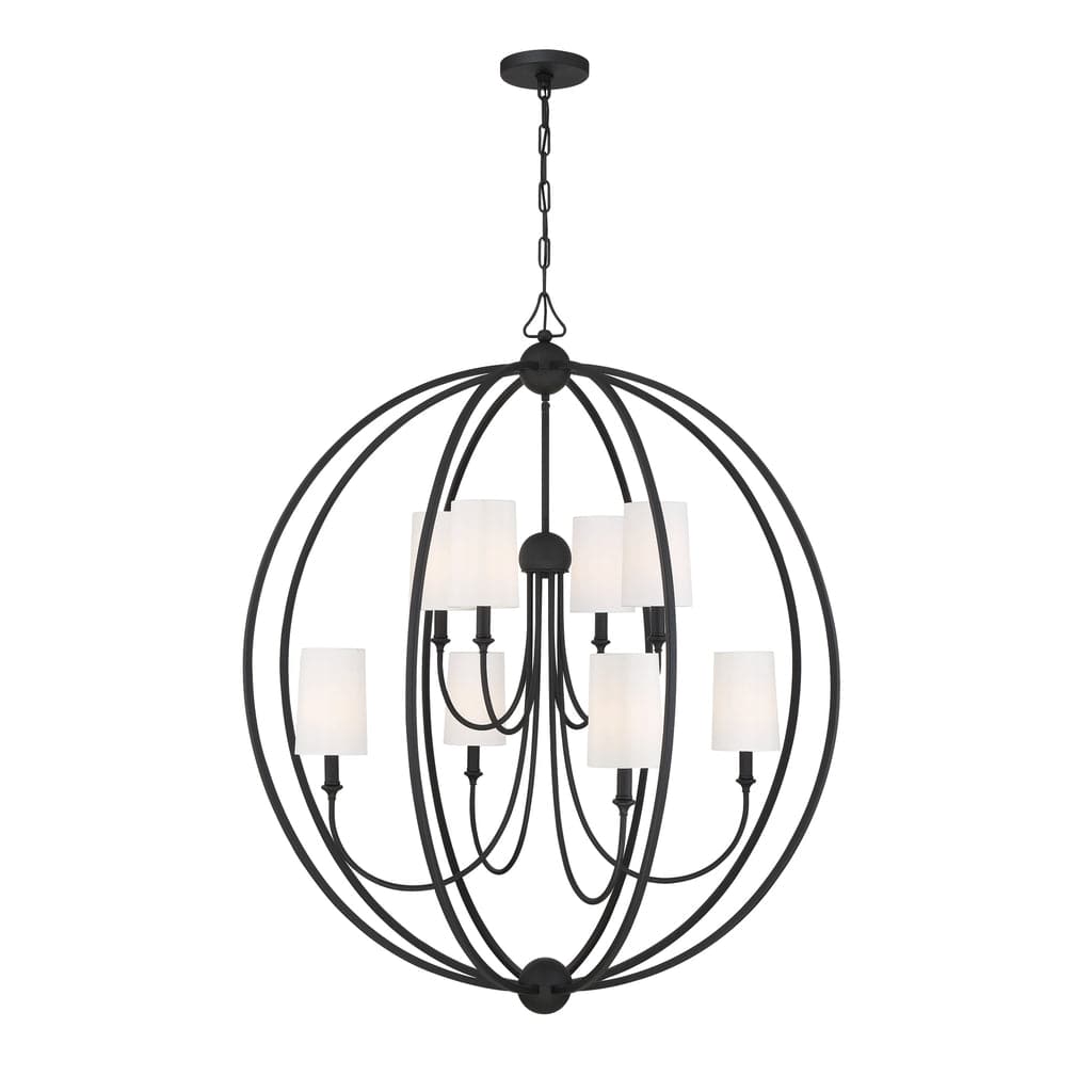 Libby Langdon For Crystorama Sylvan 8 Light Chandelier-Crystorama Lighting Company-CRYSTO-2246-BF-ChandeliersWith Shade-1-France and Son