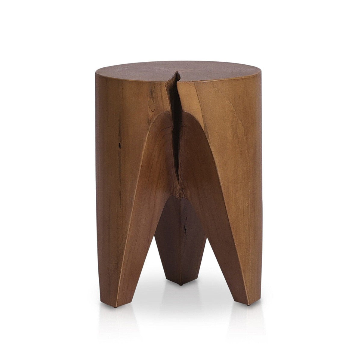 Petros Outdoor End Table - Natural Teak