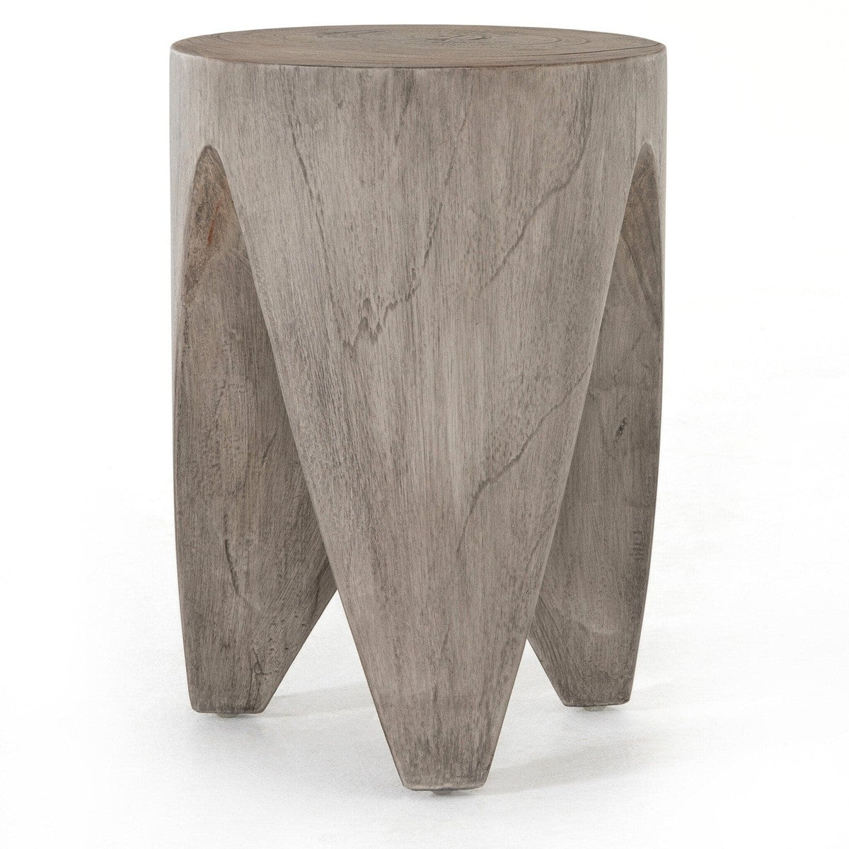 Petros Outdoor End Table - Weathered Grey Teak