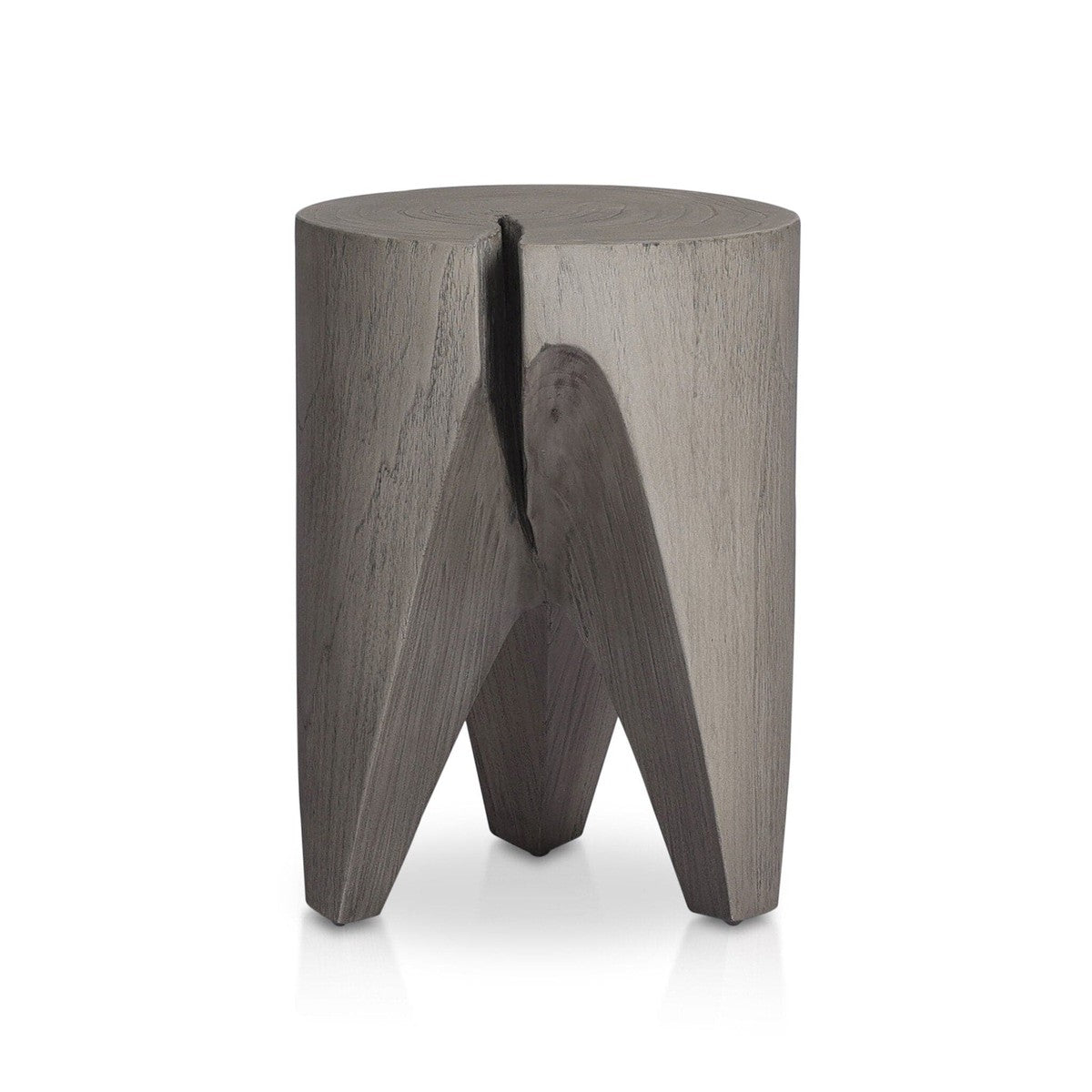 Petros Outdoor End Table - Weathered Grey Teak