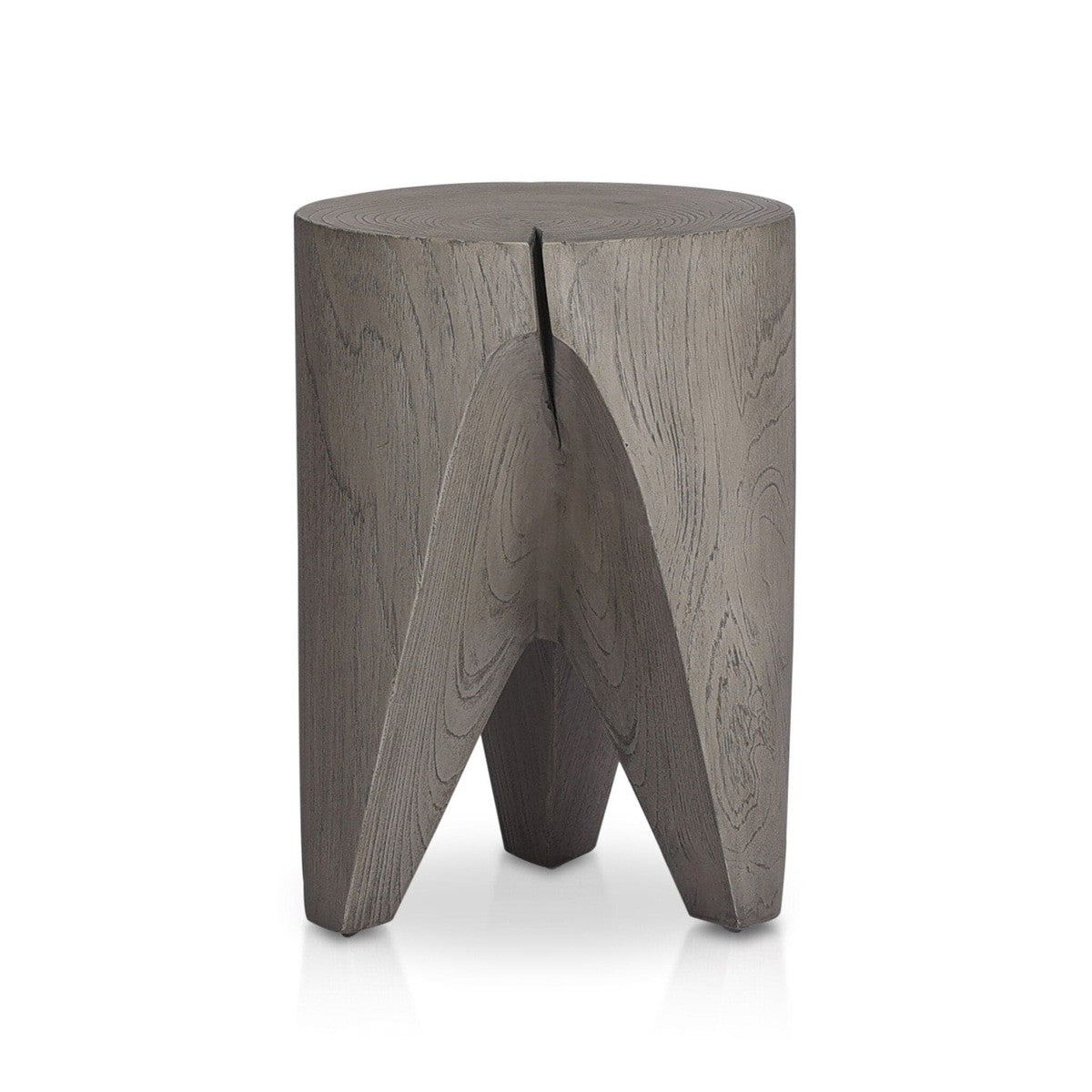 Petros Outdoor End Table - Weathered Grey Teak