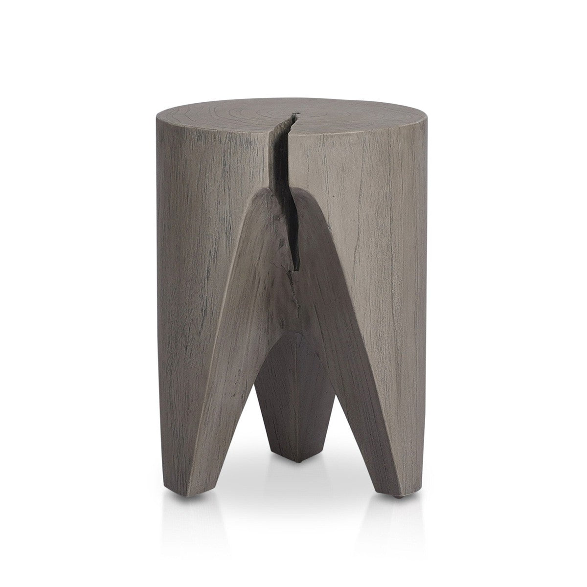 Petros Outdoor End Table - Weathered Grey Teak