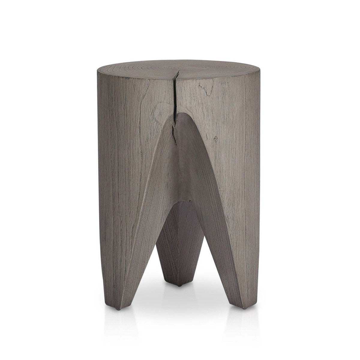 Petros Outdoor End Table - Weathered Grey Teak